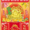 Bìa Lịch Bloc Dán Nổi 3D Phật Di Lạc