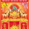 Bìa lịch gắn bloc Lộc Phát