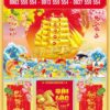 Bìa lịch gắn bloc Xuân như ý