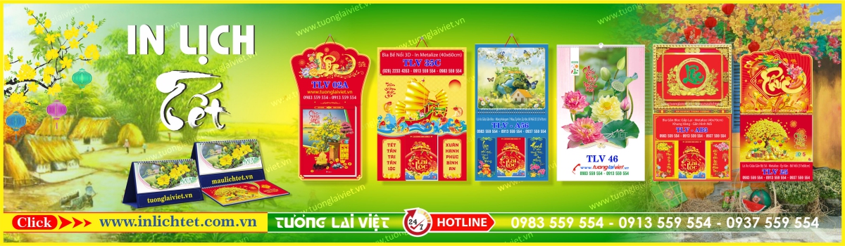 In Lịch Tết TLV
