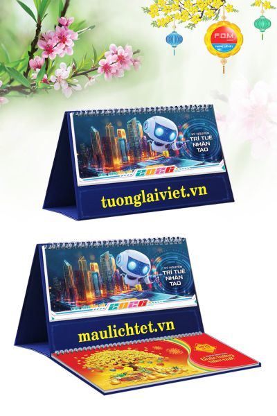 Lịch Để Bàn 13 Tờ Trí Tuệ Nhân Tạo