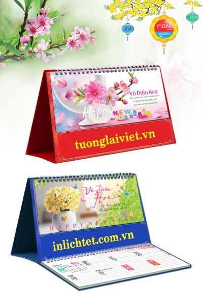 Lịch Để Bàn 15 Tờ Hoa Nghệ Thuật