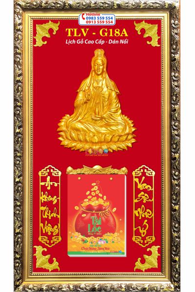 Lịch Gỗ Phật Bà Quan Âm