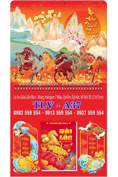 Lịch lò xo giữa bloc Lộc vàng