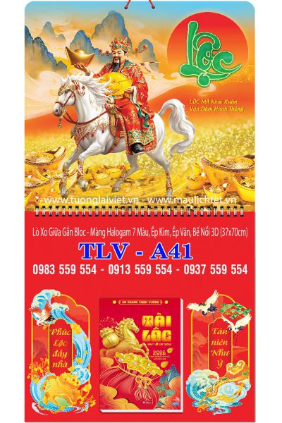 Lịch lò xo giữa bloc Lộc xuân