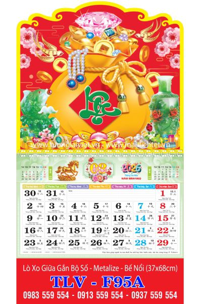 Lịch lò xo giữa bộ số Túi vàng