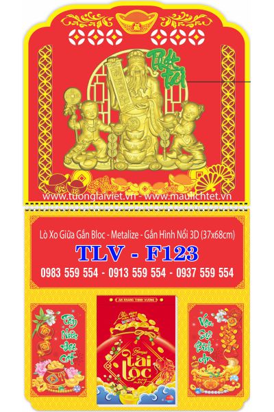 Lịch Lò Xo Giữa Dán Nổi Phát Tài