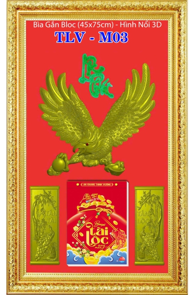 Lịch Phù Điêu Khung Nhựa Lộc Phát