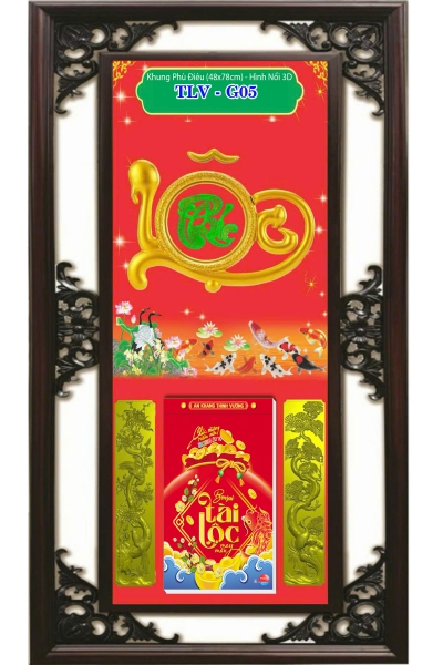 Lịch Phù Điêu Khung Nhựa Phúc Lộc