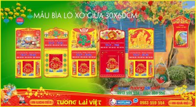 Mẫu Bìa Lịch Lò Xo Giữa Mini